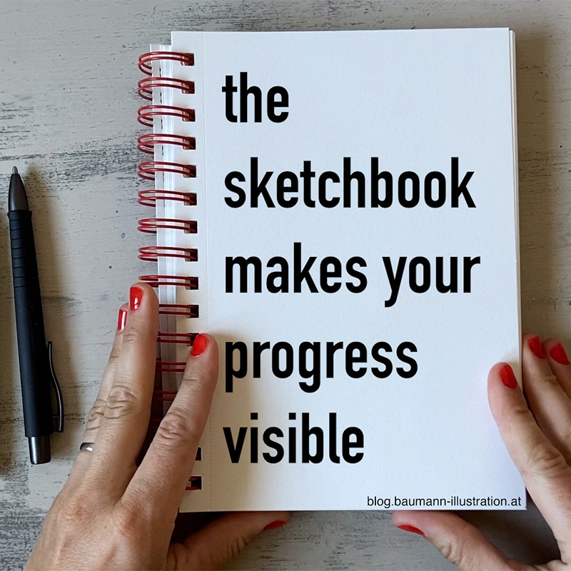 sketchbook progress Barbara Baumann