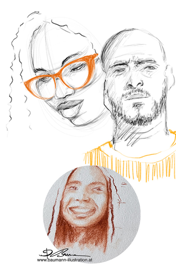 Portrait Sketches with Barbara Baumann