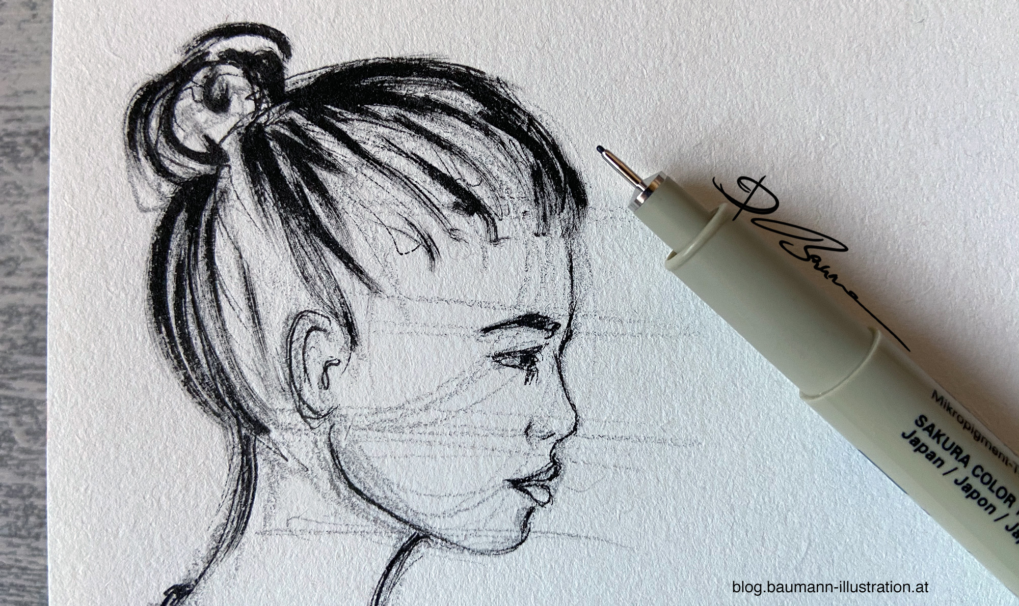 side face drawing