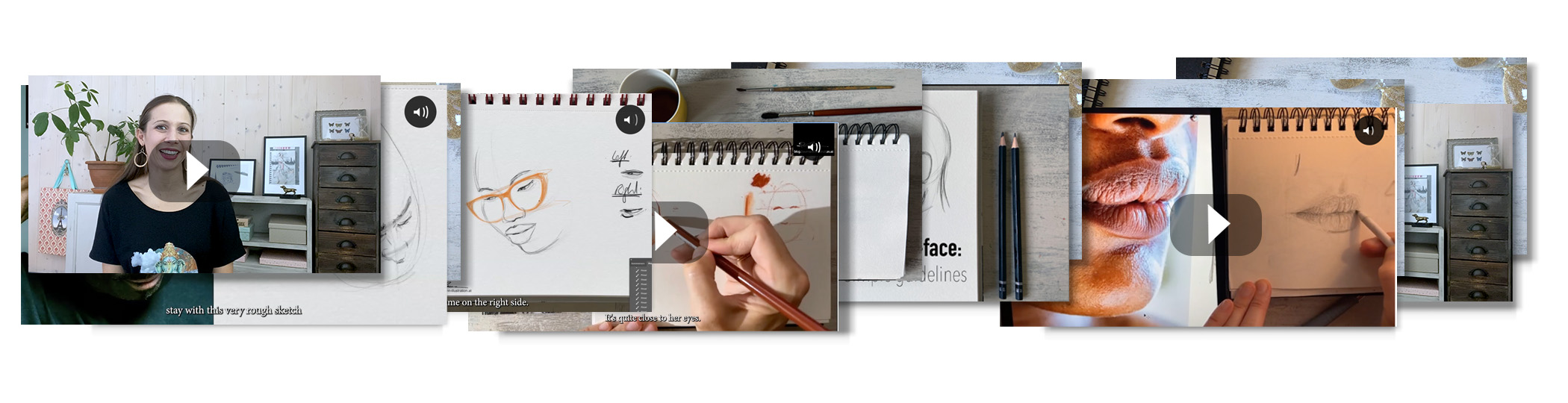 Portrait Drawing Class by Barbara Baumann