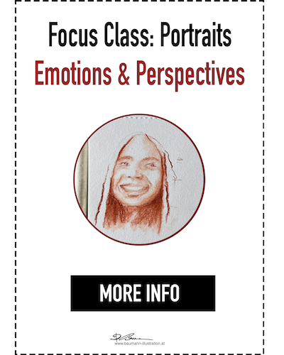 Portrait Sketches Emotions and Perspectives