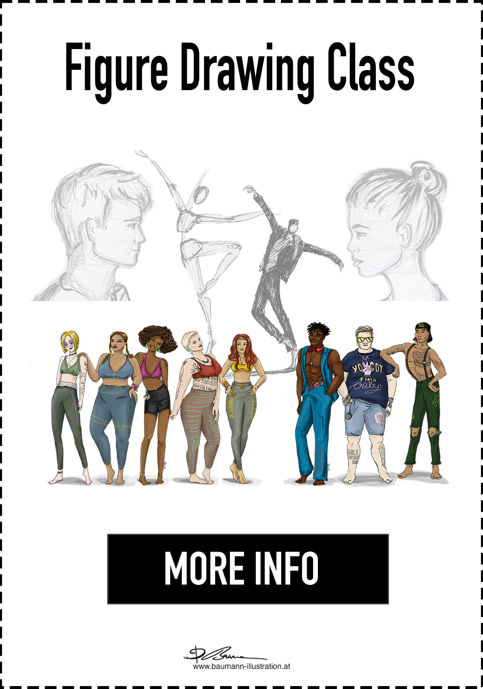 Figure Drawing Class by Barbara Baumann